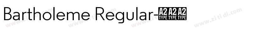 Bartholeme Regular字体转换